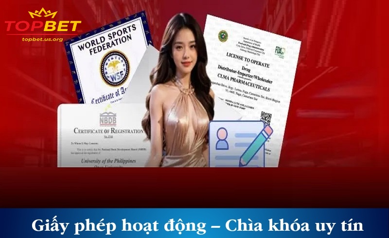 Các tổ chức đã cấp chứng nhận an toàn cho Topbet