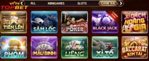 Game bài đổi thưởng Topbet - Sân chơi đẳng cấp, thưởng khủng