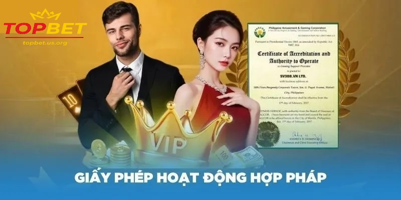 Giấy phép hoạt động Topbet - Cơ sở pháp lý vững chắc cho người chơi