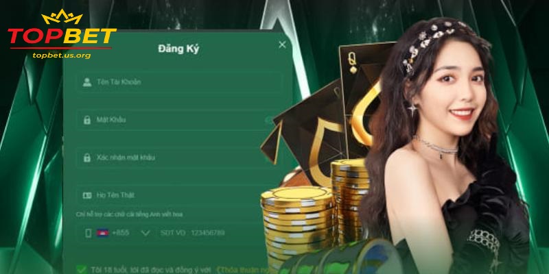 Hướng dẫn chi tiết cách đăng ký tài khoản tại Topbet